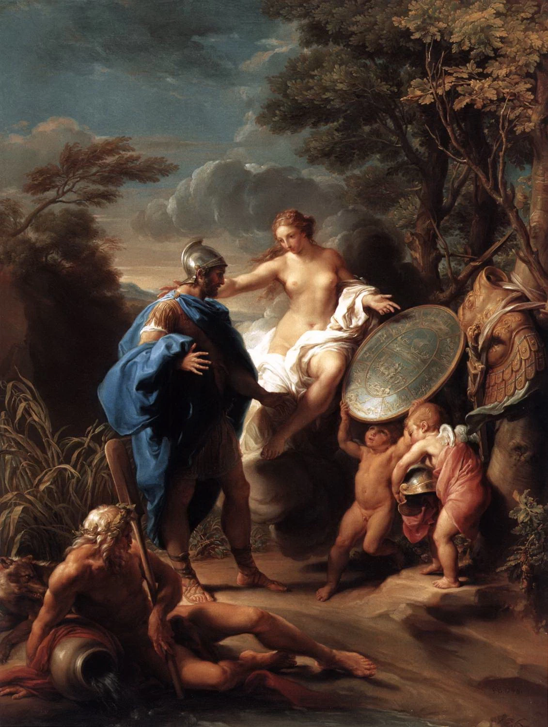 Venere presenta Enea con un'armatura forgiata da Vulcano - Liechtenstein Museum, Vienna, Batoni Pompeo